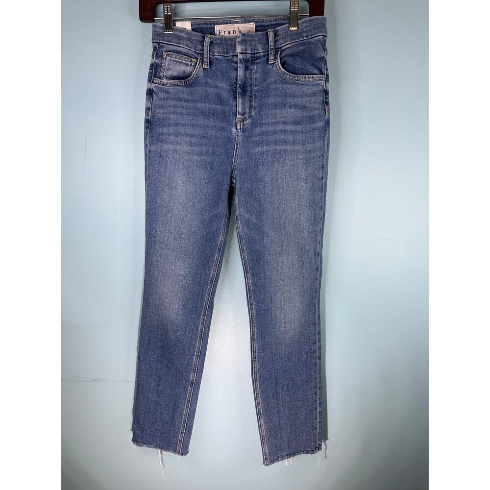 Frank & Eileen "Derry" wash women's jeans size 26 raw hem straight leg
